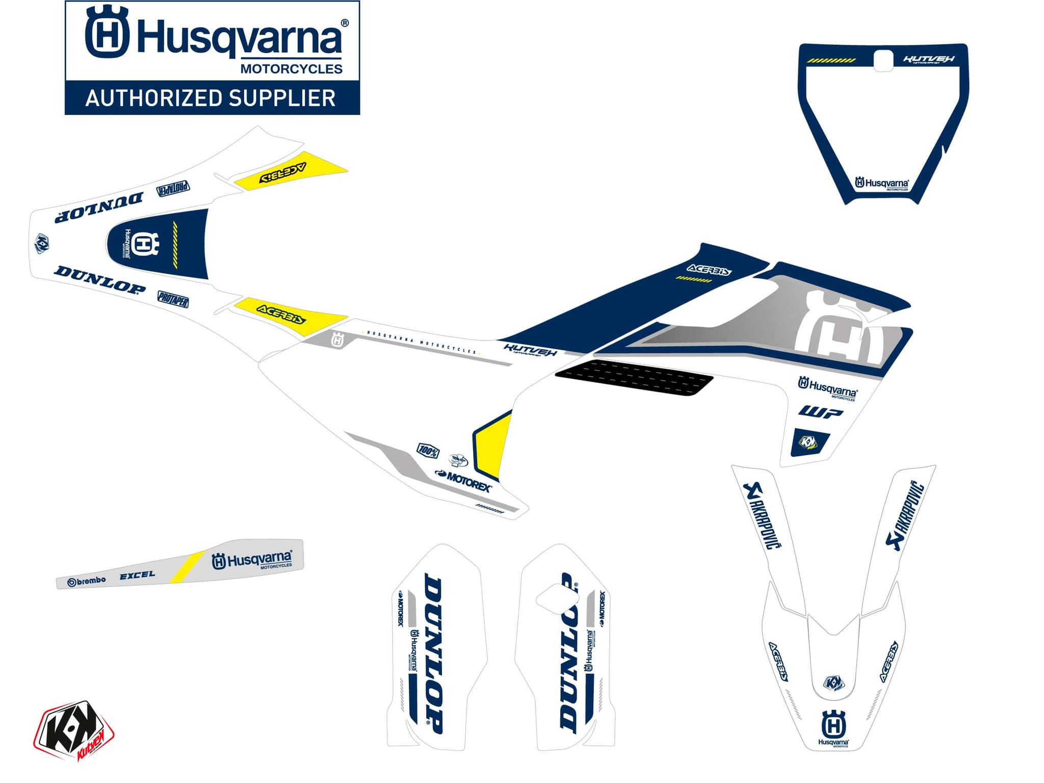 kit decorativo moto-cross d-skt husqvarna tc 85 blu | Husqvarna | Kutvek - View 2