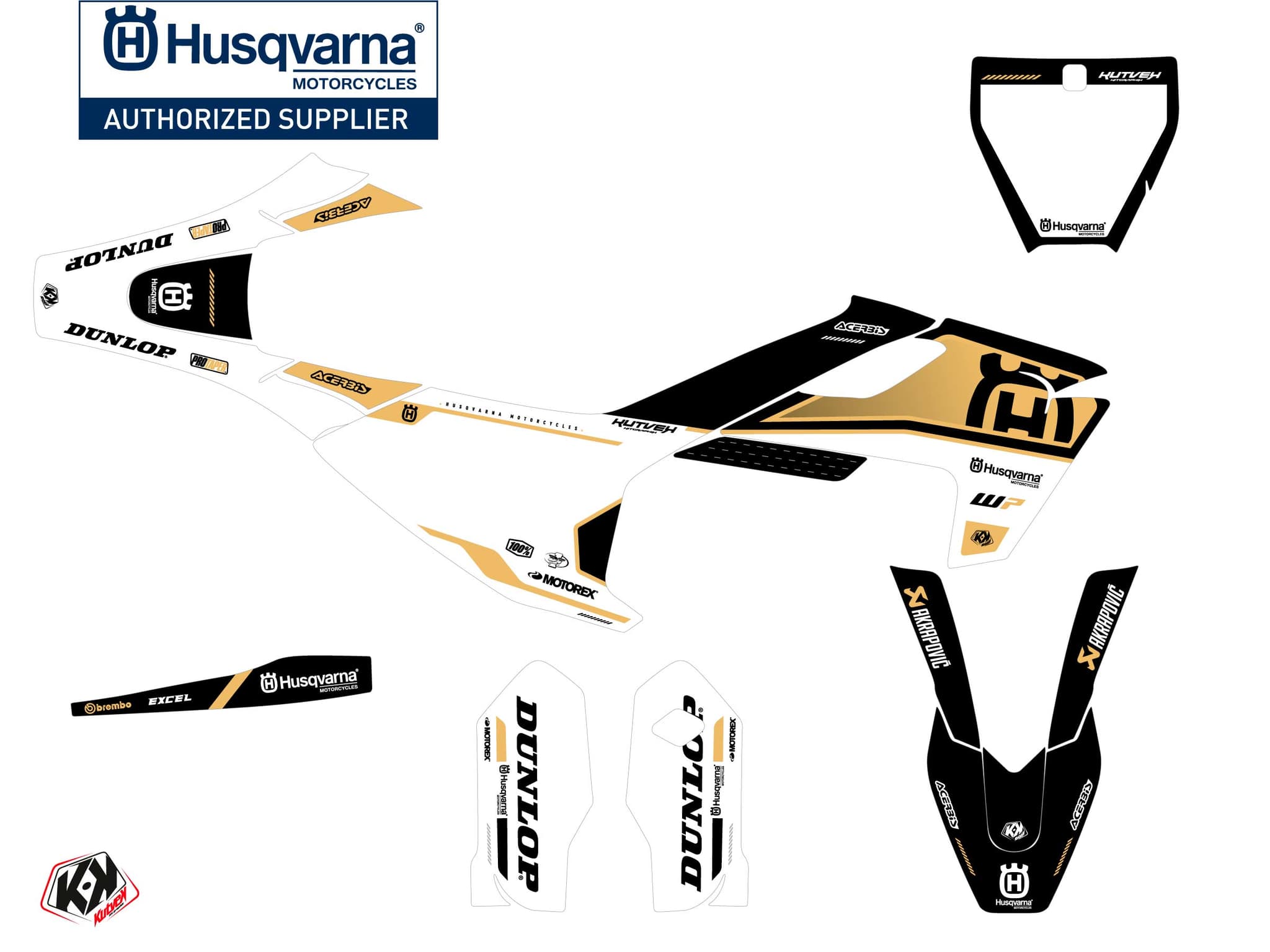kit graphique motocross husqvarna tc 85 d-skt sable | Husqvarna | Kutvek - View 2