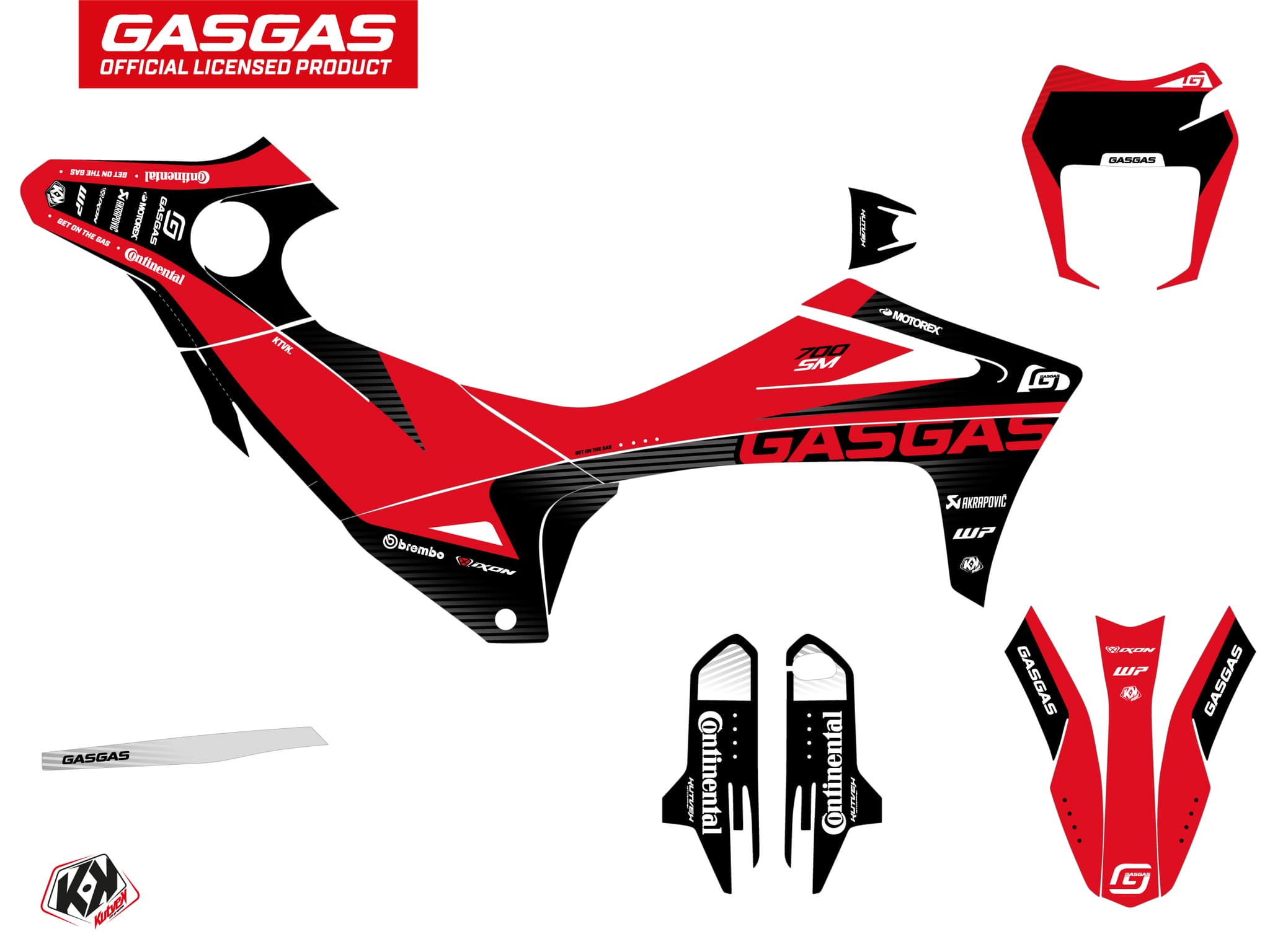 kit graphique motocross gasgas sm 700 dynamik noir | GASGAS | Kutvek - View 2