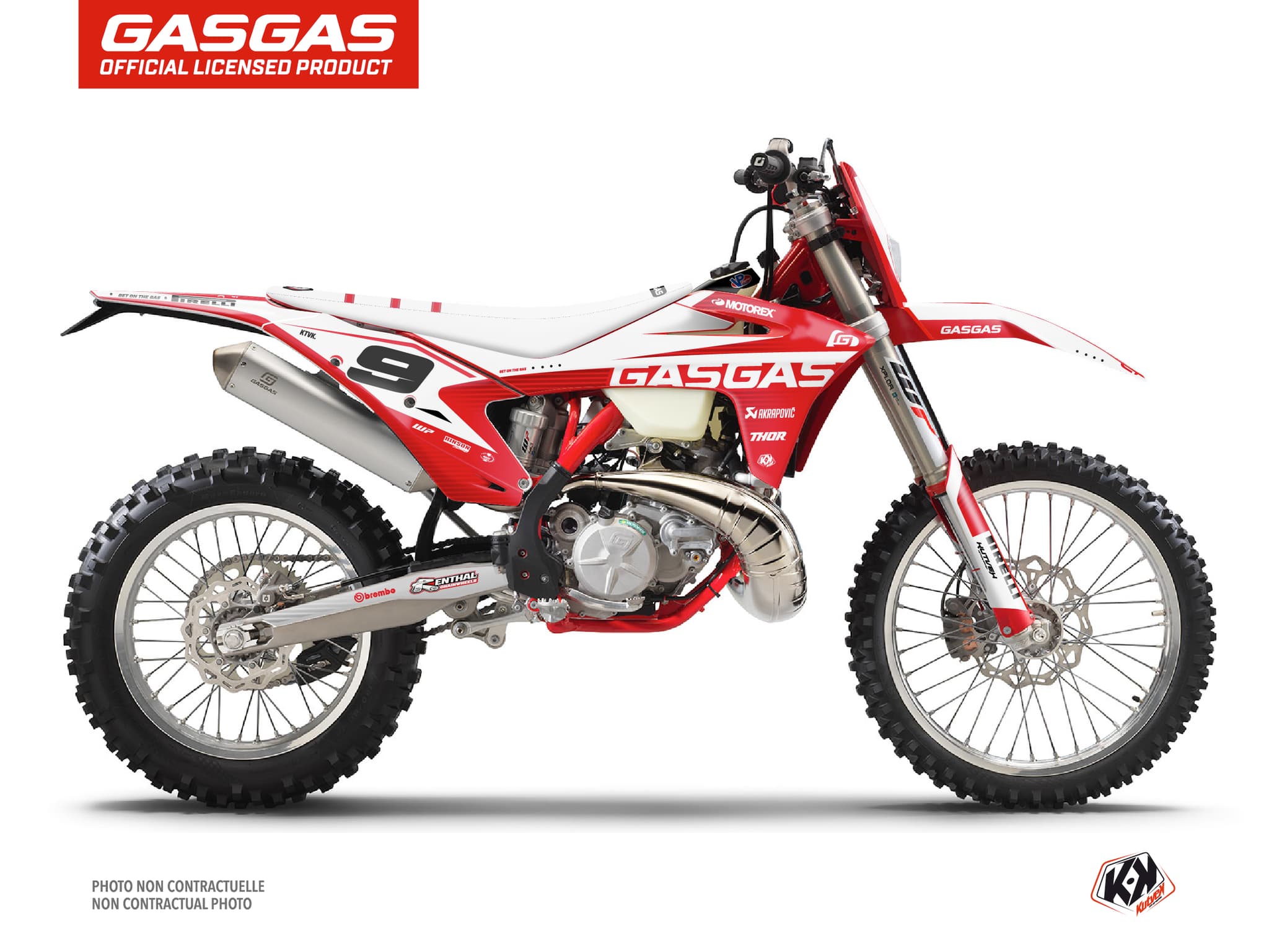 Kit graphique Moto Cross Dynamik GASGAS EC Blanc