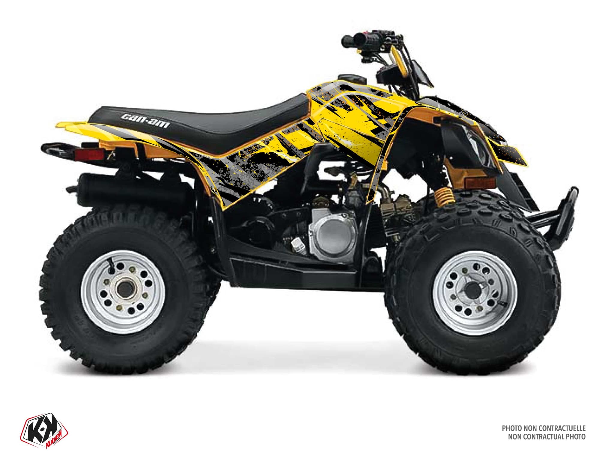 Kit Graphique quad can-am ds 90 ember jaune  