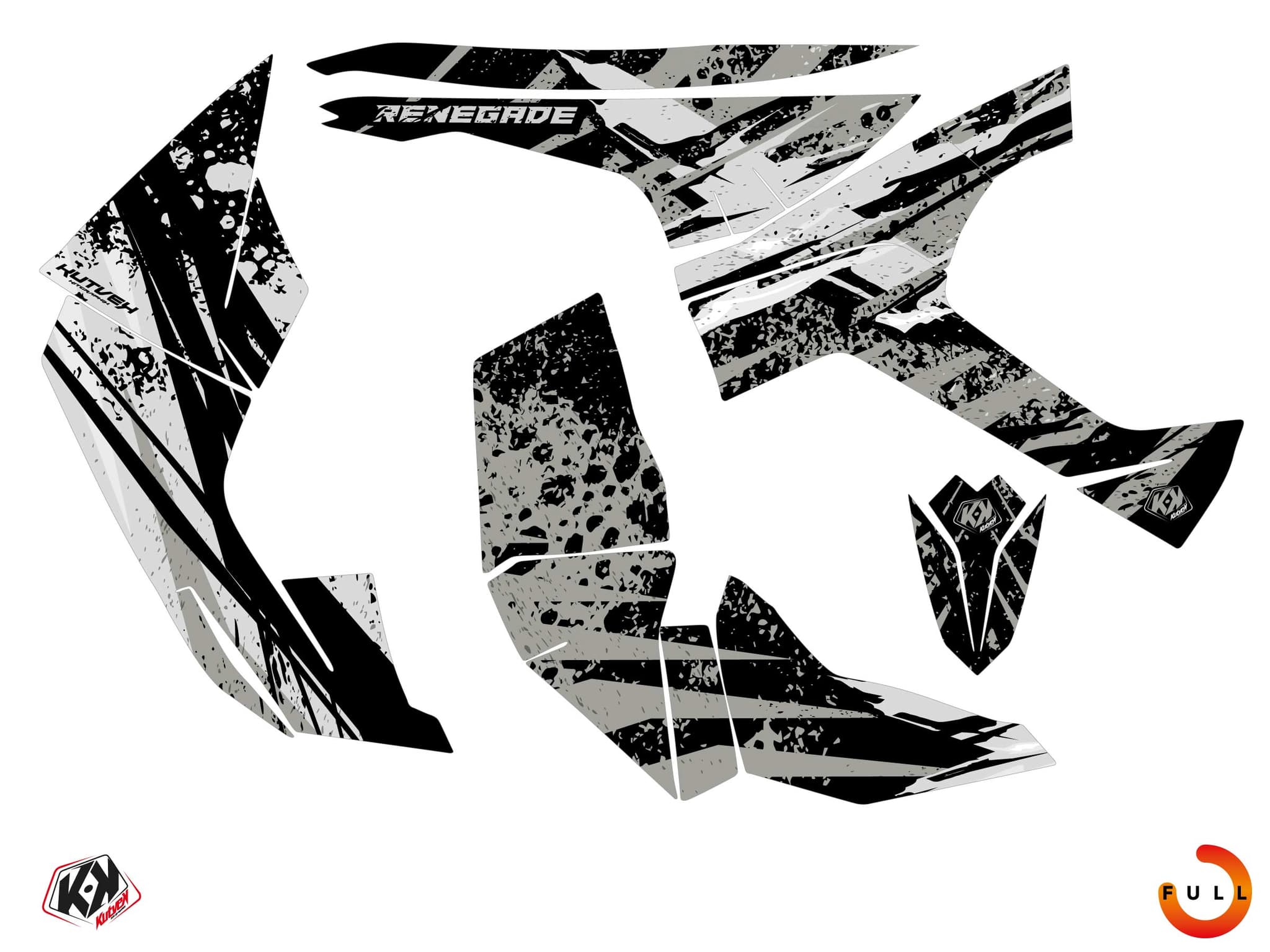 Kit graphique Quad CAN-AM RENEGADE EMBER Craie | Can am | Kutvek - View 3
