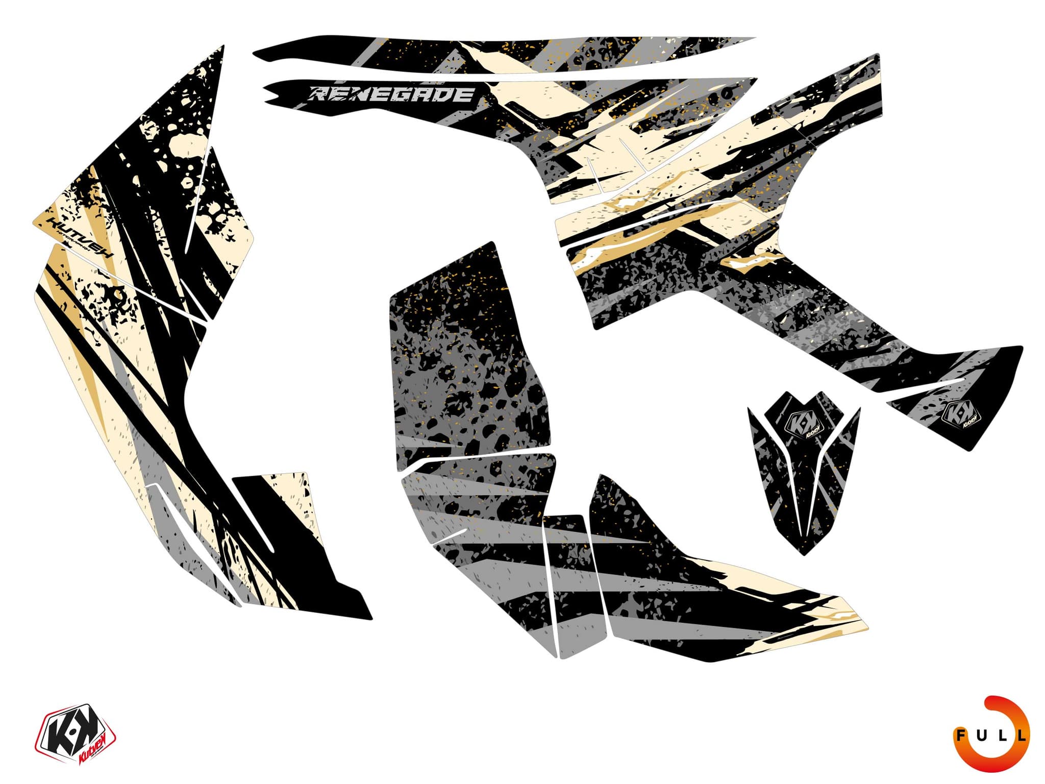 Kit graphique Quad CAN-AM RENEGADE EMBER Sable | Can am | Kutvek - View 3