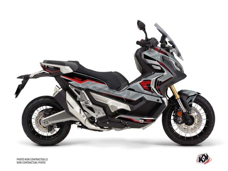 Kit graphique Maxiscooter Energy Honda X-ADV Gris Rouge