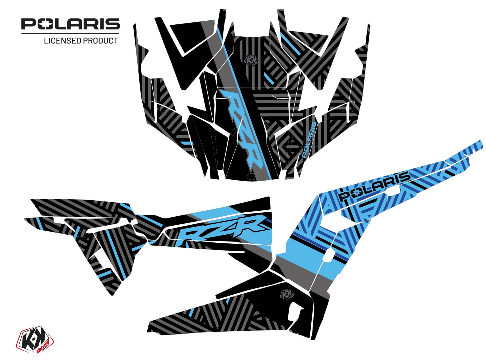 Kit graphique SSV Epik Polaris RZR XP 1000 Bleu | Polaris | Kutvek - View 2