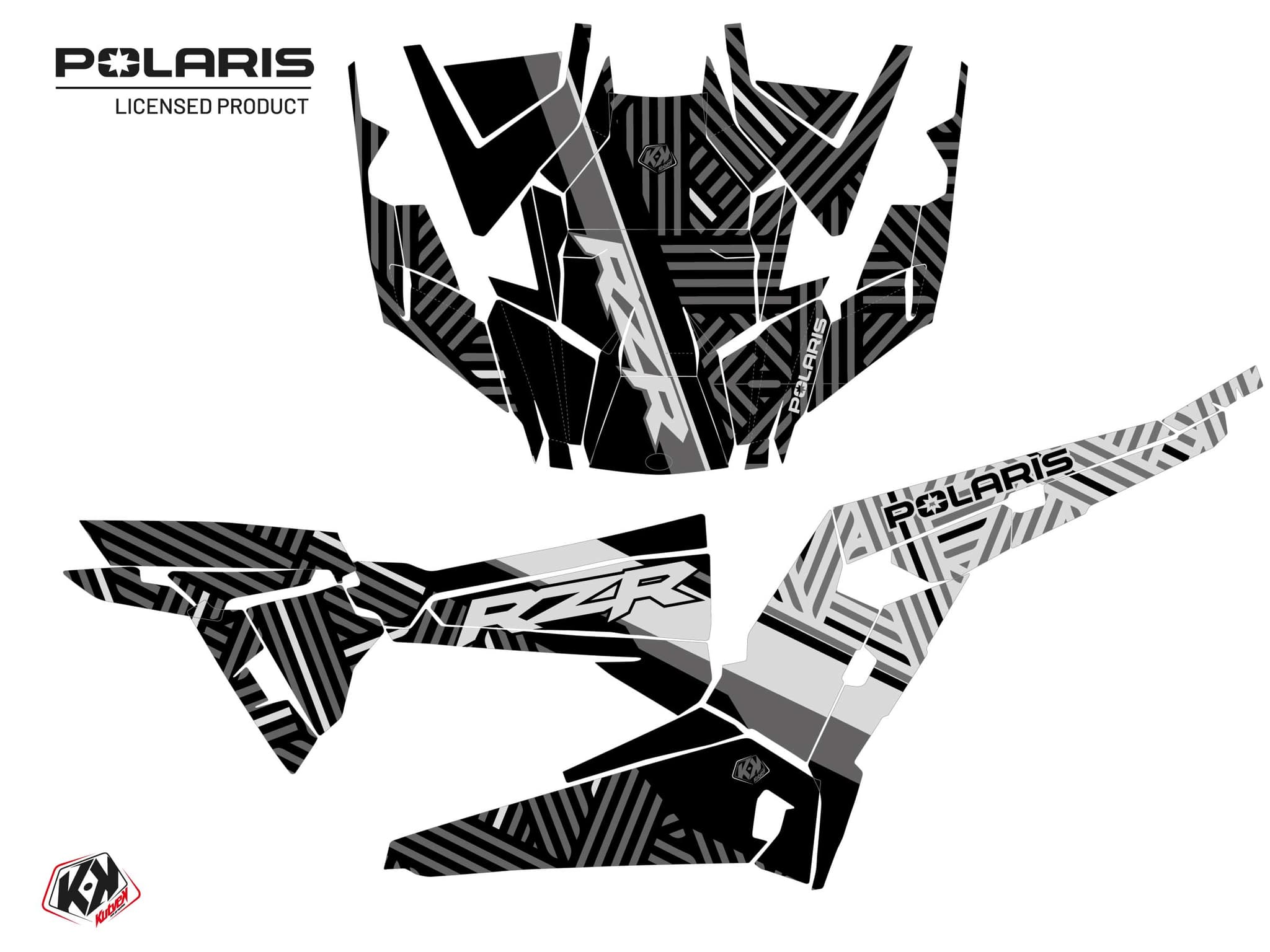 Kit graphique SSV Epik Polaris RZR XP 1000 Gris | Polaris | Kutvek - View 2