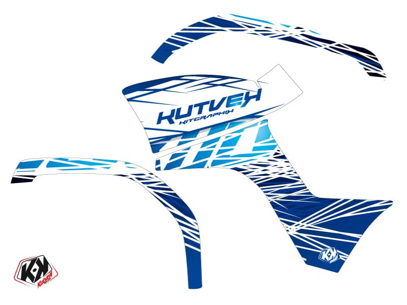 kit graphique quad yamaha grizzly 125 eraser bleu | Yamaha | Kutvek - View 2