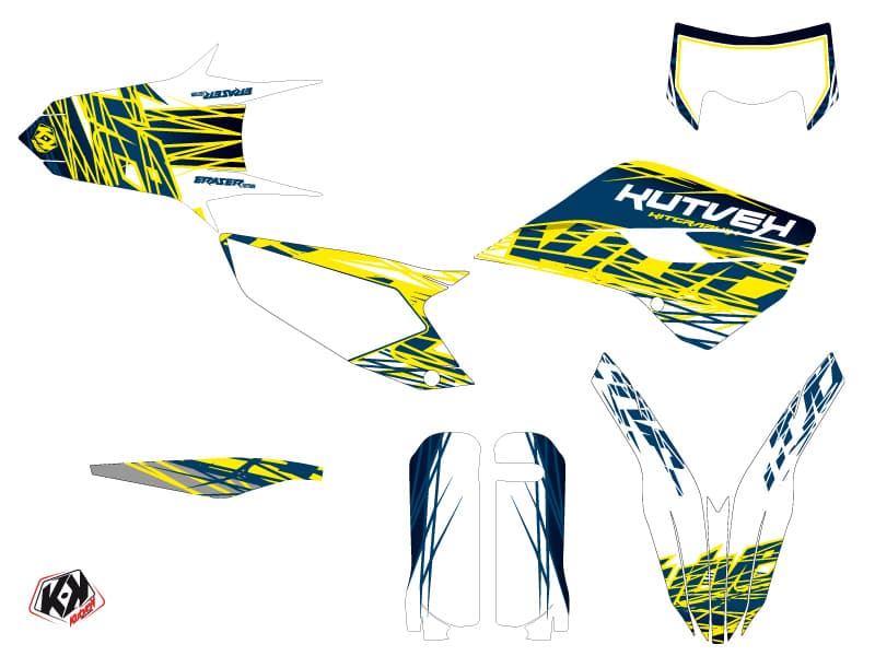 deko-set moto-cross eraser husqvarna 125 te gelb blau | Husqvarna | Kutvek - View 2