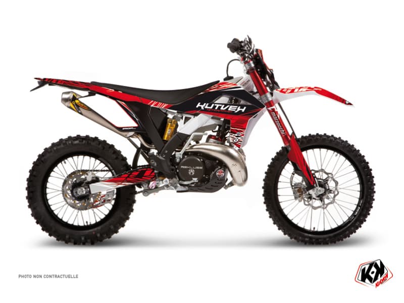 kit graphique motocross gasgas ec 250 eraser rouge-blanc | GASGAS | Kutvek