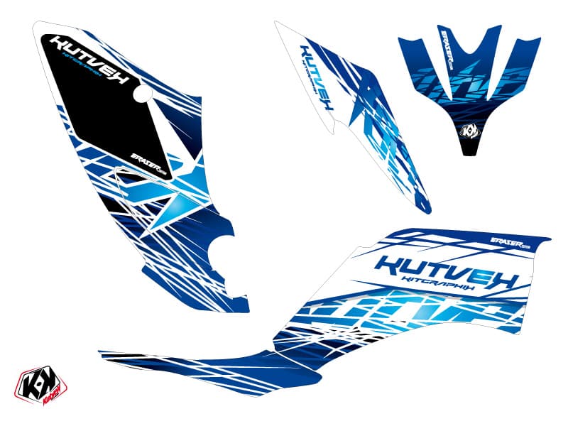 kit graphique quad yamaha raptor 250 eraser bleu | Yamaha | Kutvek - View 2