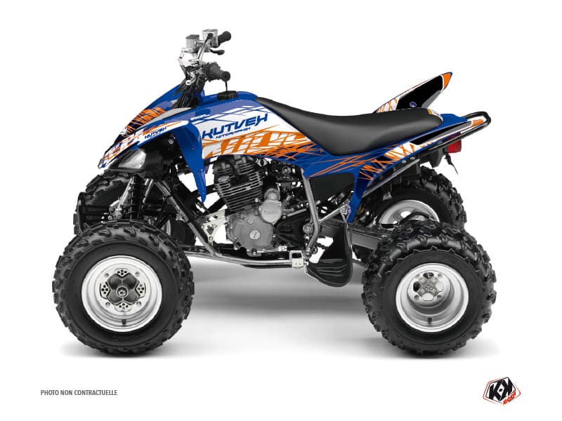 deko-set quad yamaha raptor 250 eraser blau-orange | Yamaha | Kutvek