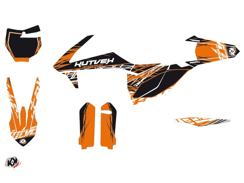 deko-set moto-cross eraser ktm 250 sxf orange schwarz | KTM | Kutvek - View 2