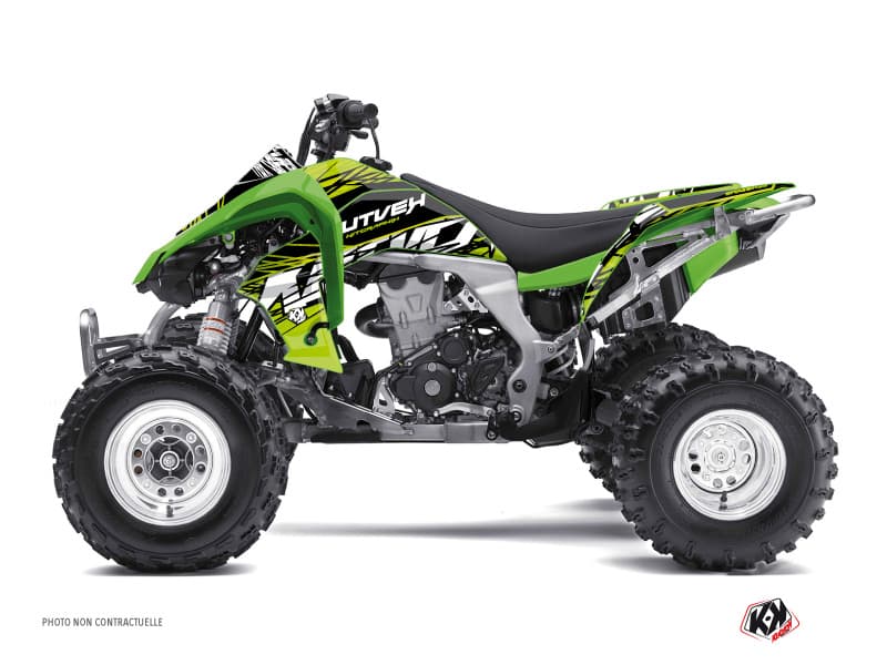 Kit graphique Quad Eraser Kawasaki 450 KFX Vert Noir