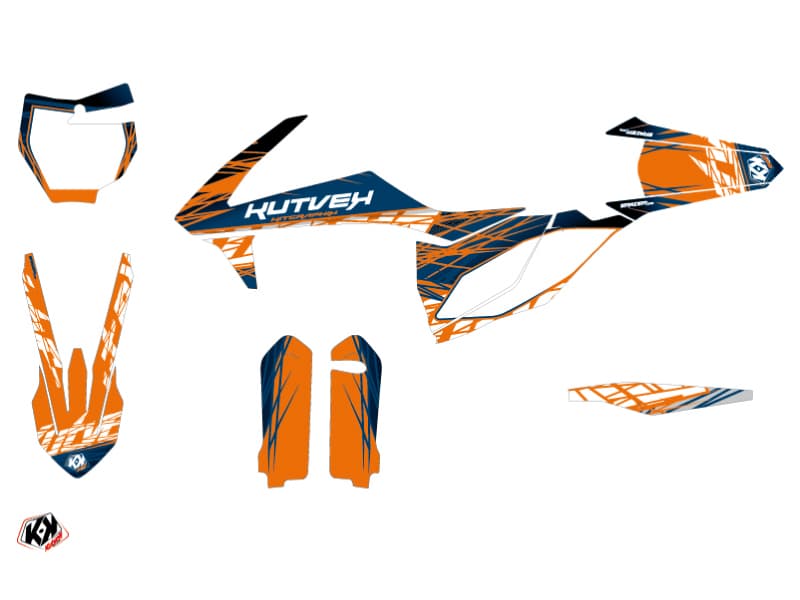 deko-set moto-cross eraser ktm 450 sxf blau orange | KTM | Kutvek - View 2