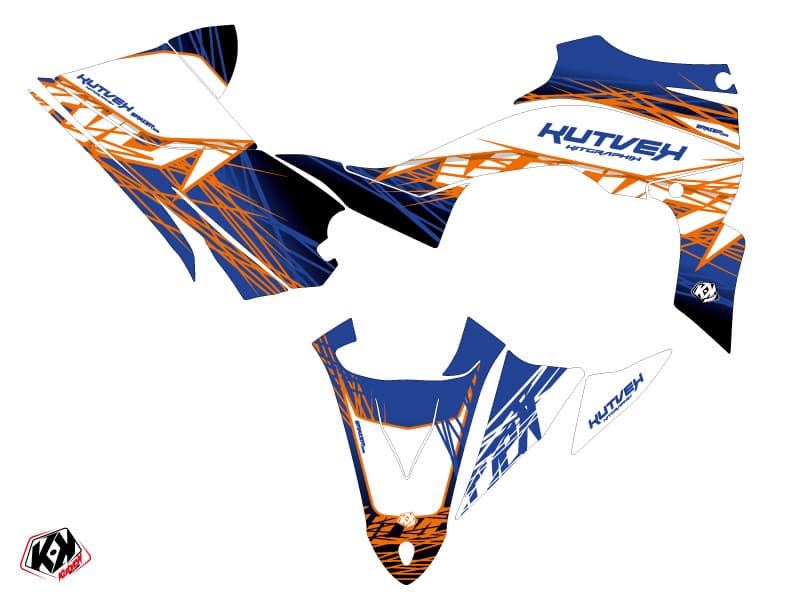 Yamaha 450 YFZ R ATV Eraser Graphic Kit Blue Orange | Yamaha | Kutvek - View 2