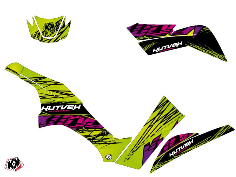 Kit graphique Quad Eraser Kawasaki 650 KVF Vert | Kawasaki | Kutvek - View 2