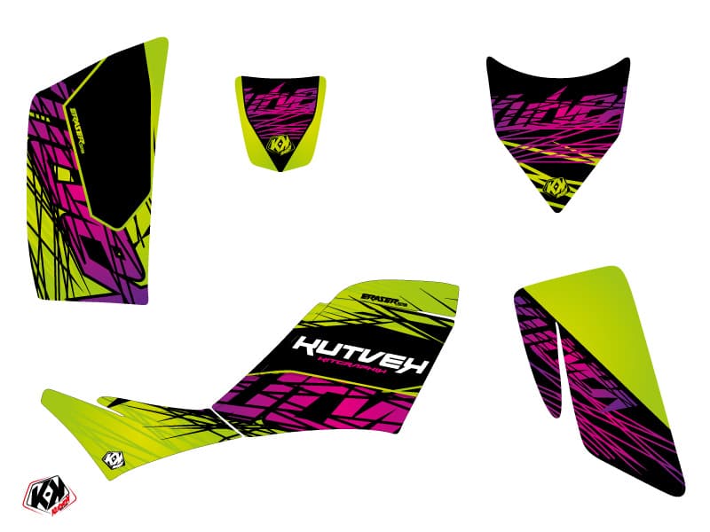 Kit graphique Quad Eraser Kawasaki 700 KFX Vert | Kawasaki | Kutvek - View 2