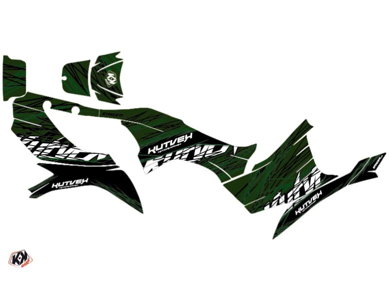 Kit graphique Quad Eraser Kawasaki 750 KVF Noir Vert | Kawasaki | Kutvek - View 2