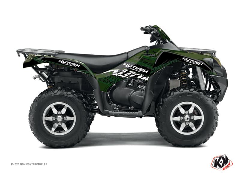 Kit graphique Quad Eraser Kawasaki 750 KVF Noir Vert