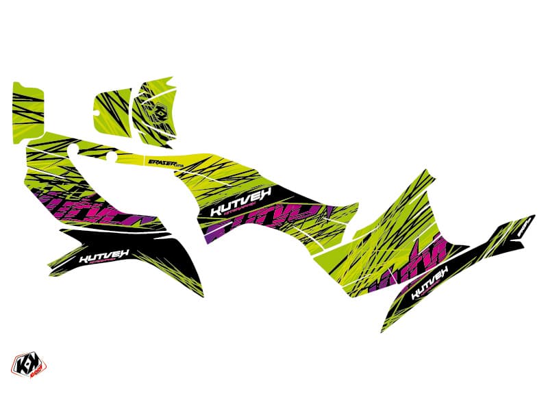 deko-set quad eraser kawasaki 750 kvf grün | Kawasaki | Kutvek - View 2
