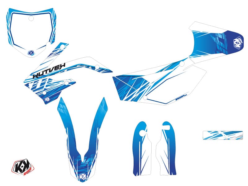 Kit graphique Moto Cross Eraser TM MX 85 Bleu | TM | Kutvek - View 2