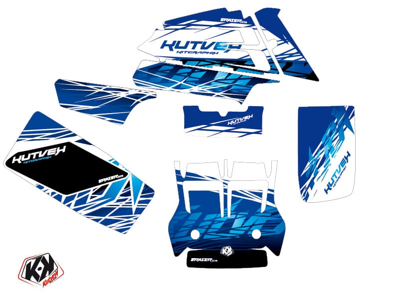 kit graphique quad yamaha banshee eraser bleu | Yamaha | Kutvek - View 2