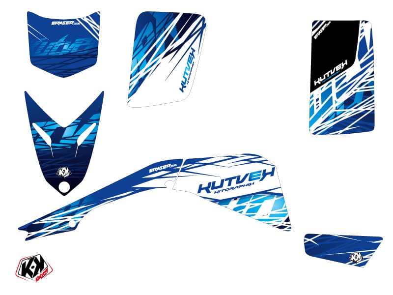 Kit graphique Quad Eraser Yamaha Blaster Bleu | Yamaha | Kutvek - View 2