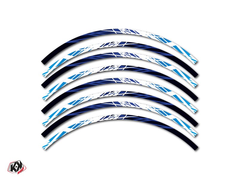 kit graphique tour de jantes motocross eraser bleu | Tour de Jantes | Kutvek - View 2