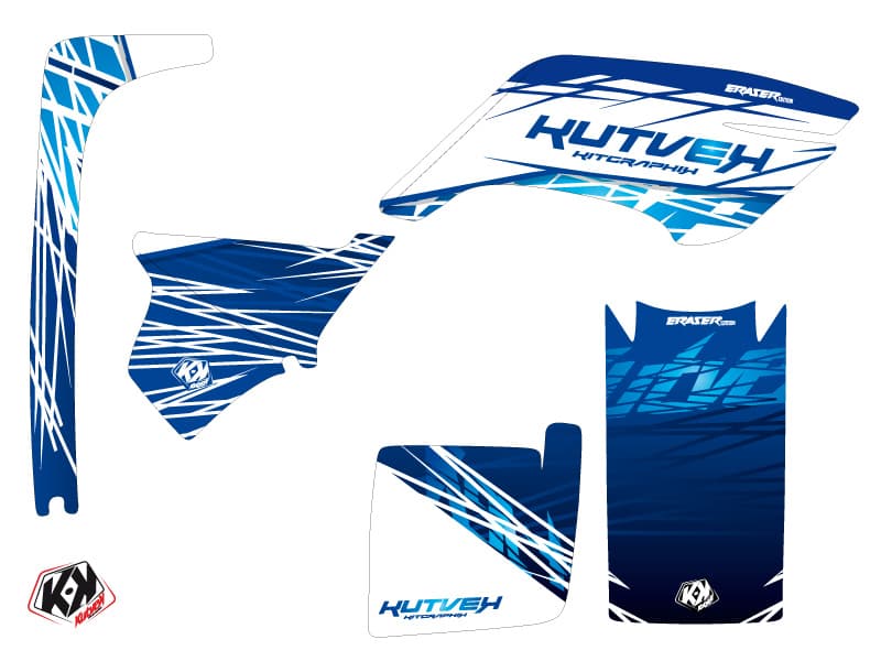 kit graphique quad yamaha breeze 125 eraser bleu | Yamaha | Kutvek - View 2