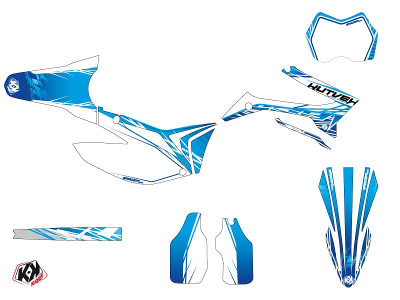 dirt bike tm en 300 eraser blue  graphic kit | TM | Kutvek - View 2
