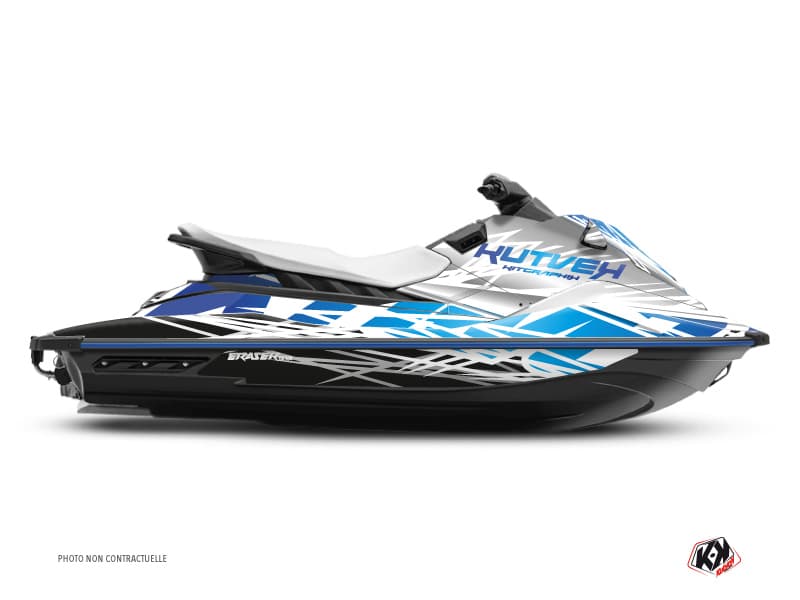 deko-set jetski yamaha ex sport eraser weiß-blau 