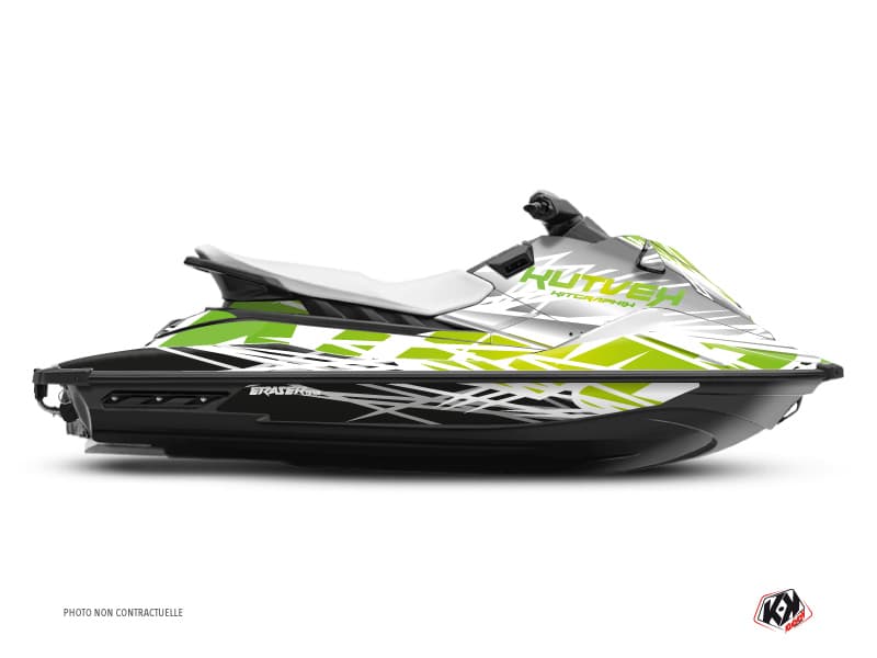 deko-set jetski yamaha ex sport eraser weiß-grün 