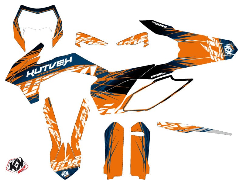 deko-set moto-cross eraser ktm exc-excf blau orange | KTM | Kutvek - View 2