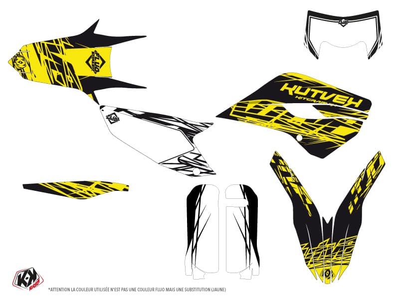 deko-set moto-cross eraser fluo husqvarna 125 te gelb | Husqvarna | Kutvek - View 2