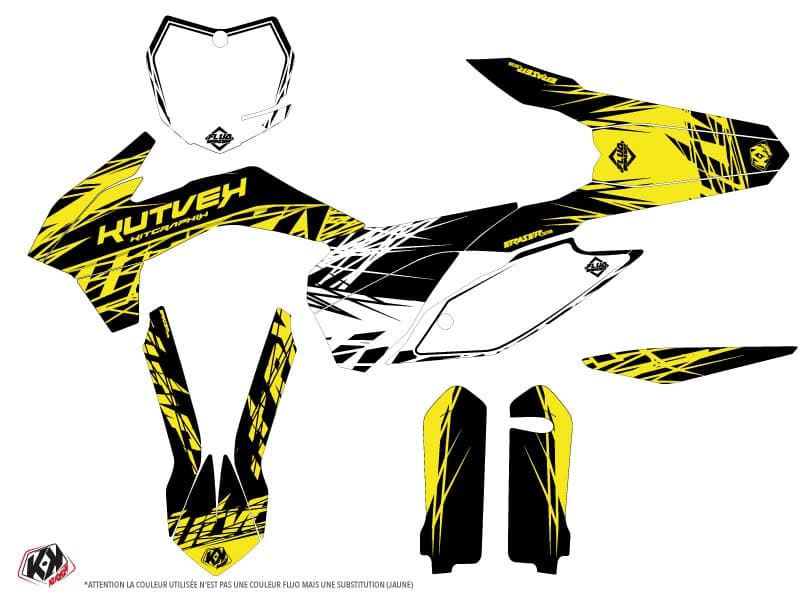 deko-set moto-cross eraser fluo ktm 250 sx gelb | KTM | Kutvek - View 2
