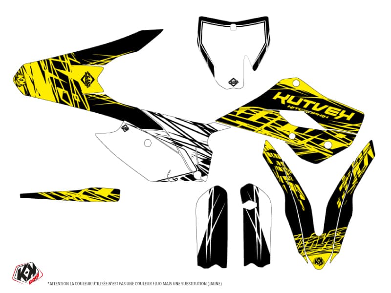 deko-set moto-cross husqvarna tc 85 eraser fluo gelb | Husqvarna | Kutvek - View 2
