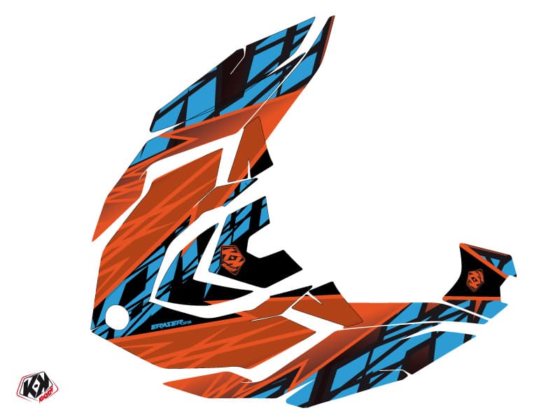kit graphique jet-ski seadoo gtr eraser orange-bleu | Seadoo | Kutvek - View 2