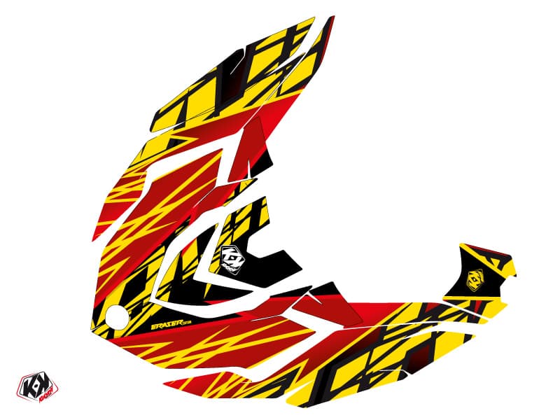 kit graphique jet-ski seadoo gtr eraser rouge-jaune | Seadoo | Kutvek - View 2