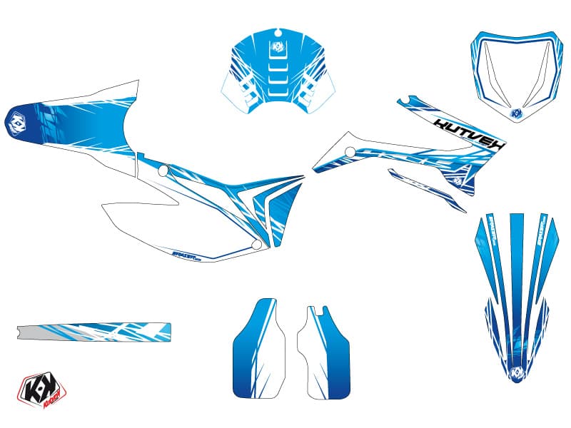 kit graphique motocross tm mx 450 fi eraser bleu | TM | Kutvek - View 2