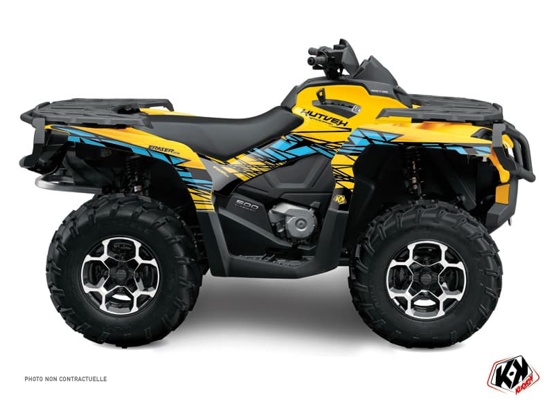 deko-set quad can-am outlander 1000 r eraser gelb-blau | Can am | Kutvek