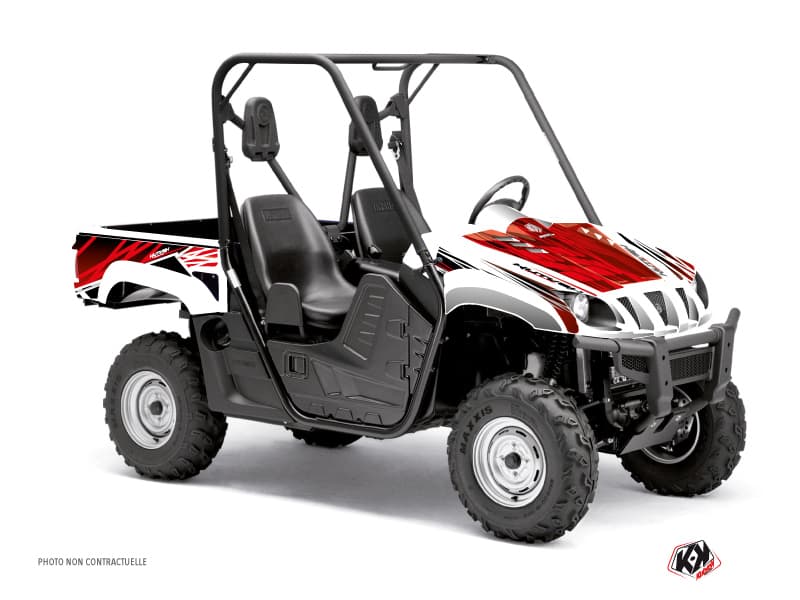 Kit graphique SSV Eraser Yamaha Rhino Rouge Blanc