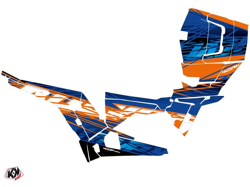 Polaris RZR 1000 UTV Eraser Graphic Kit Blue Orange | Polaris | Kutvek - View 2