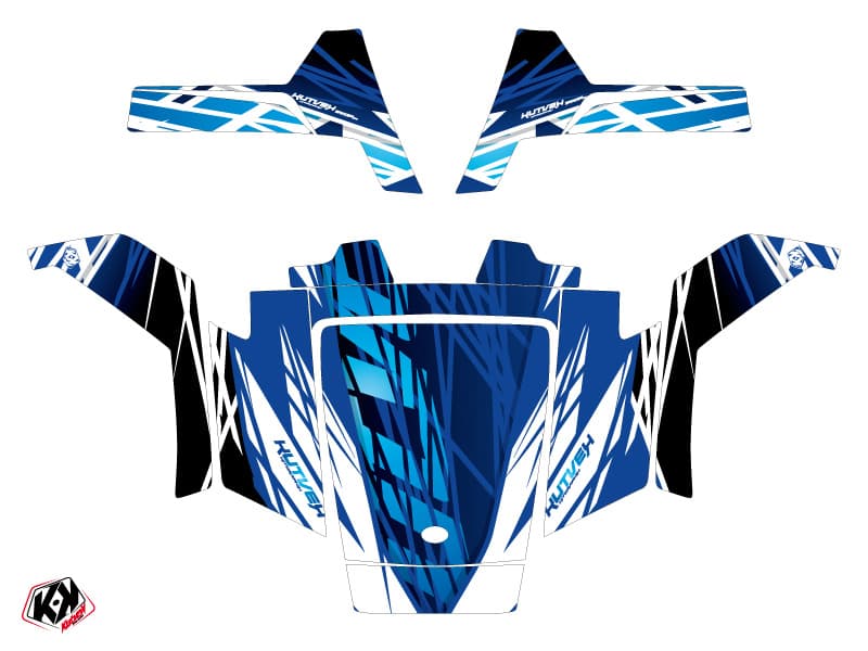 kit graphique ssv polaris rzr 170 eraser bleu | Polaris | Kutvek - View 2