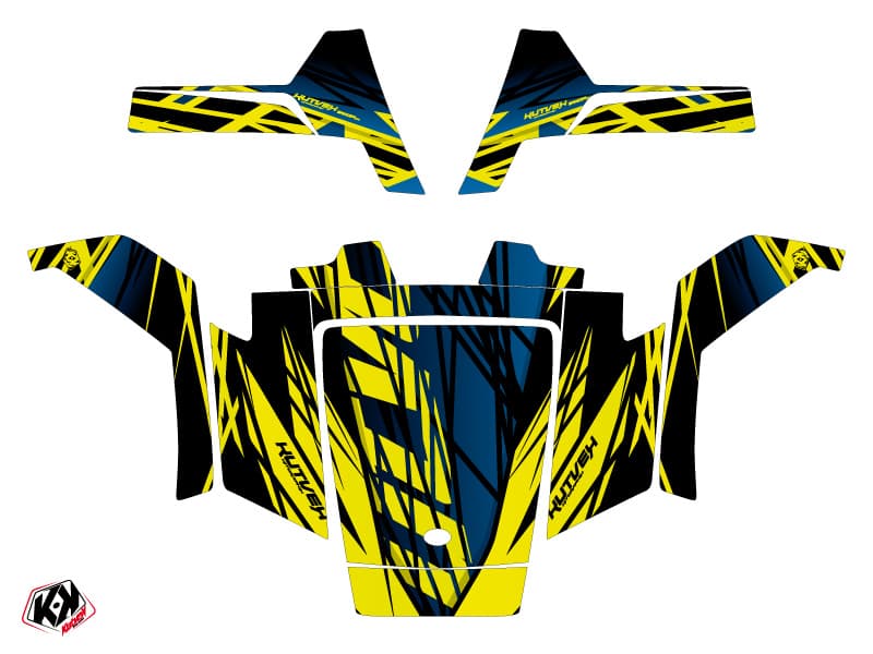 Kit graphique SSV Eraser Polaris RZR 170 Neon Bleu | Polaris | Kutvek - View 2