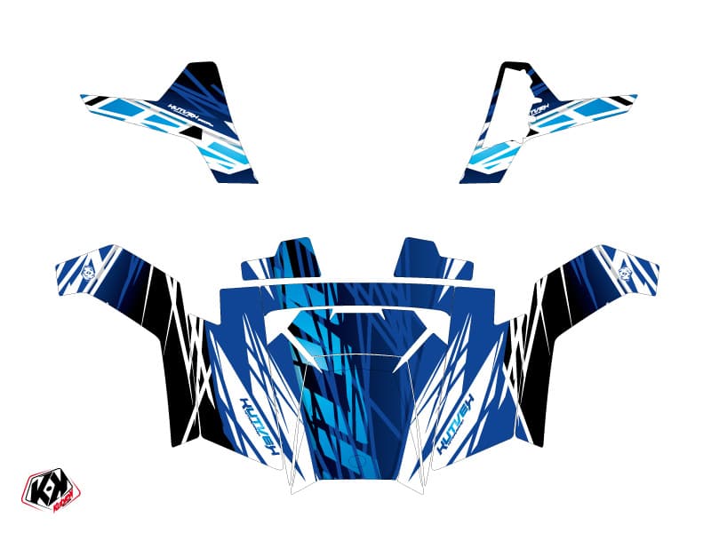 kit graphique ssv polaris rzr 570 eraser bleu | Polaris | Kutvek - View 2