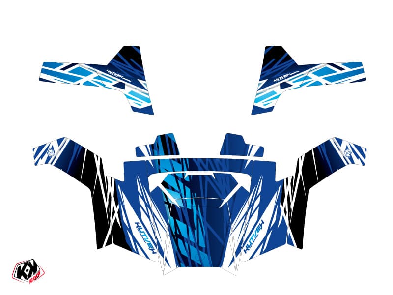 Kit graphique SSV Eraser Polaris RZR 800 Bleu | Polaris | Kutvek - View 2