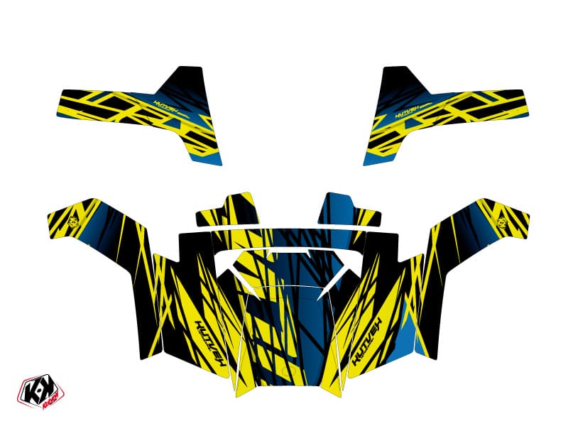 Kit graphique SSV Eraser Polaris RZR 800 Neon Bleu | Polaris | Kutvek - View 2