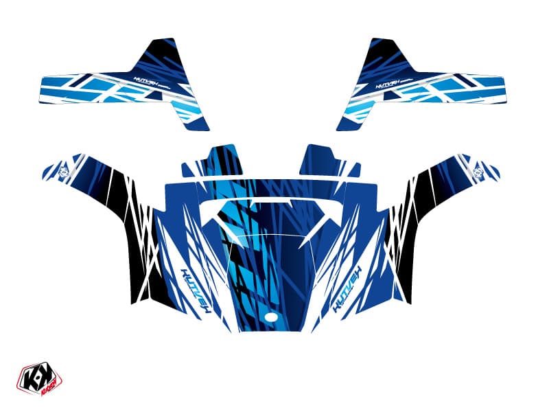 kit graphique ssv polaris rzr s 800 eraser bleu | Polaris | Kutvek - View 2