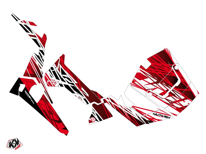 kit graphique ssv eraser polaris rzr 900 rouge blanc | Polaris | Kutvek - View 2
