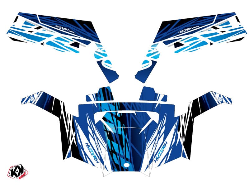 kit graphique ssv polaris rzr xp 900 eraser bleu | Polaris | Kutvek - View 2
